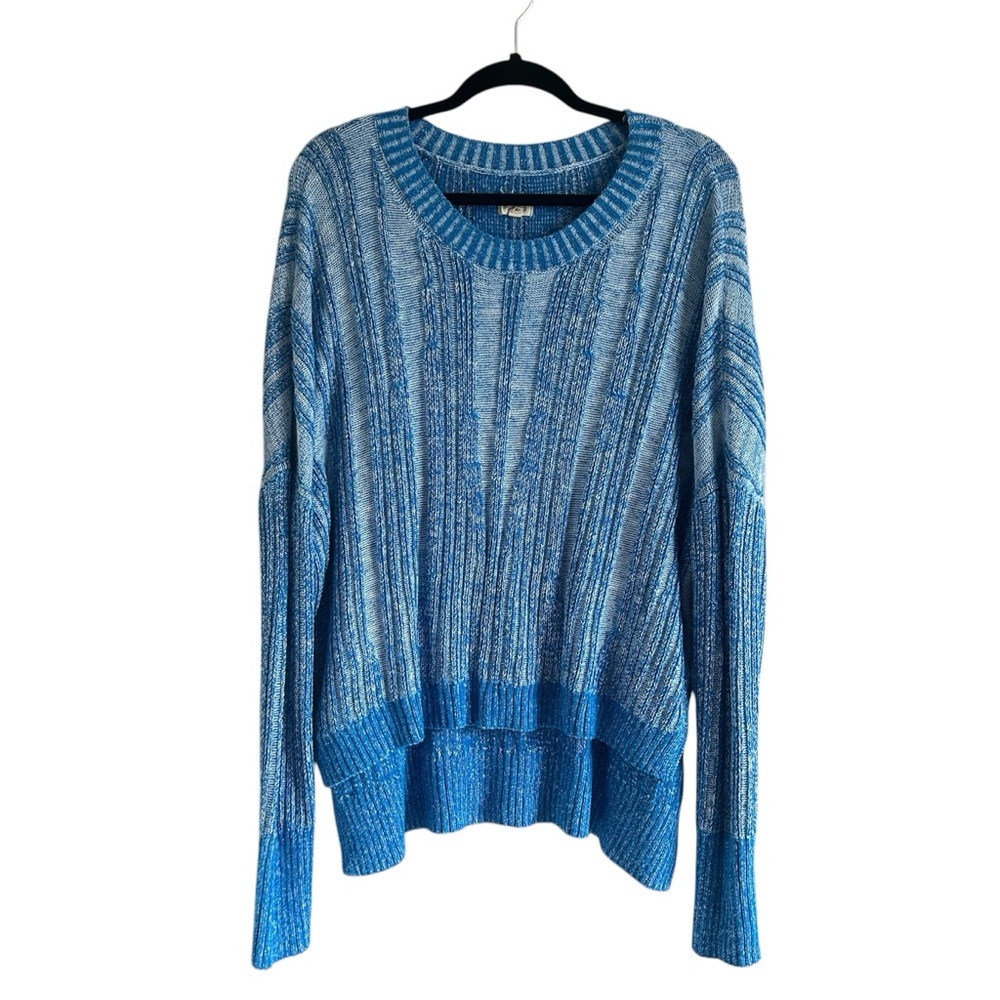 Anthropologie Blue Crew Neck Sweater